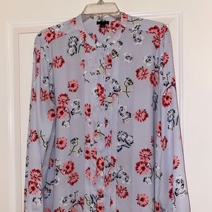 Ann Taylor Floral Blouse XL